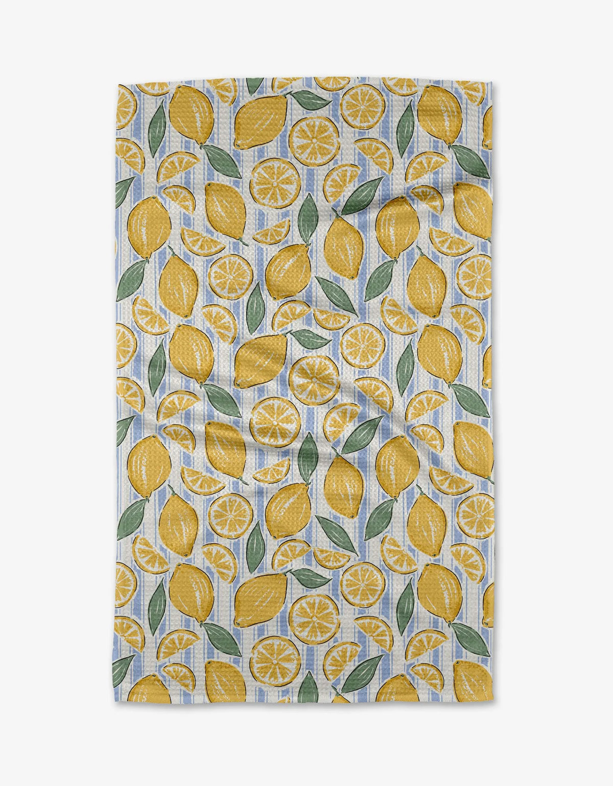 Geometry - Tea Towel Sour Lemon Stripes