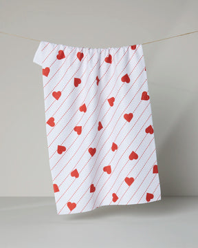 Geometry - Tea Towel Stitched Heart