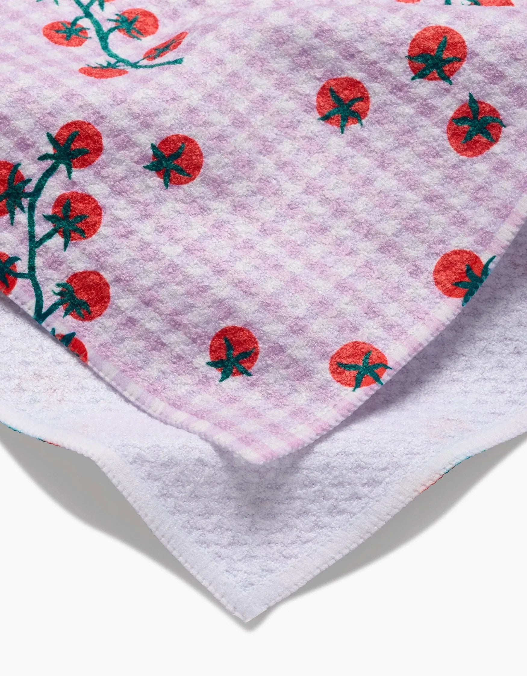 Geometry - Tea Towel Tomato Gingham