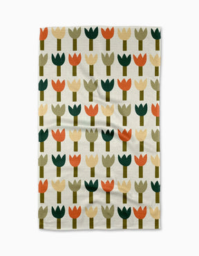 Geometry - Tea Towel Tulip Row - Southern Agriculture 