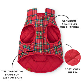 Dog Jacket Reversible Tartan - Southern Agriculture 
