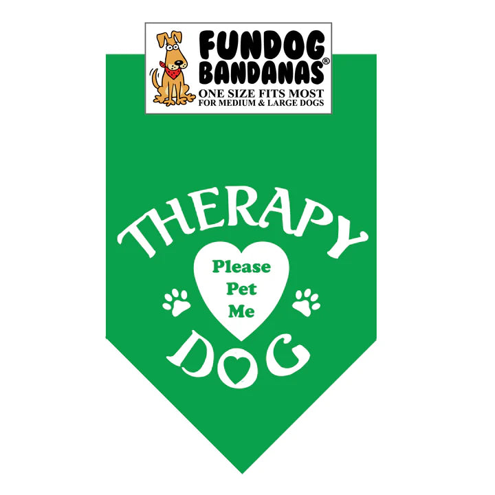 FunDog Bandanas - Dog Bandana Therapy Dog Please Pet Me