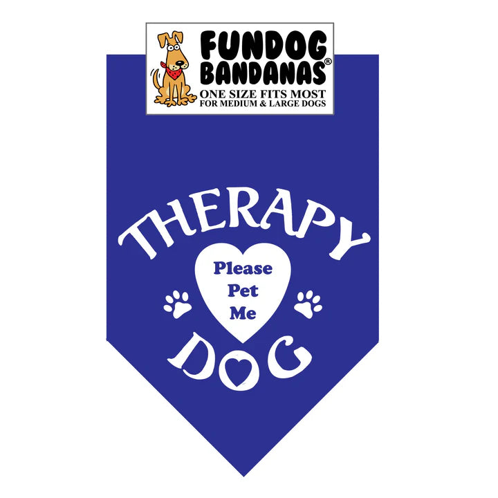 FunDog Bandanas - Dog Bandana Therapy Dog Please Pet Me