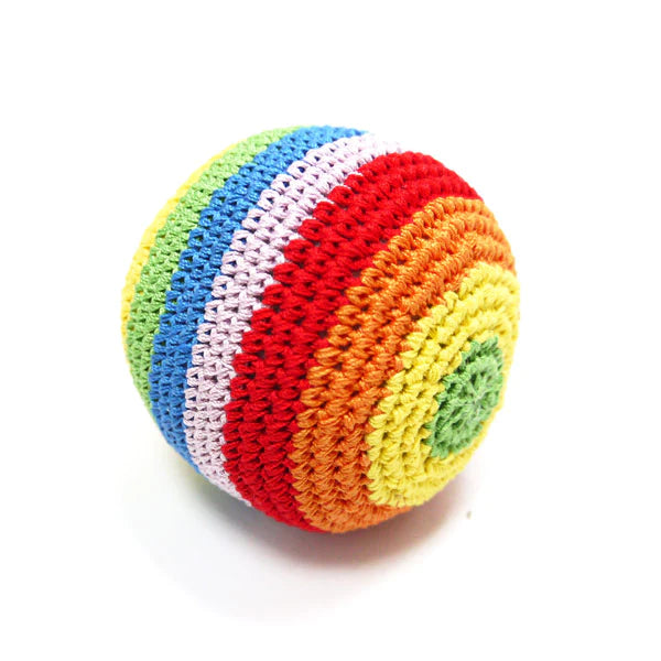 Dogo Pet - Crochet Rainbow Ball Toy