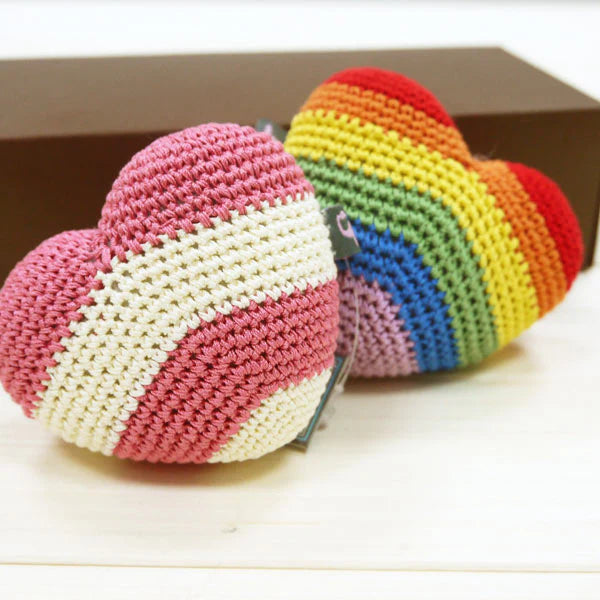 Dogo Pet -  Crochet Toy Rainbow Heart