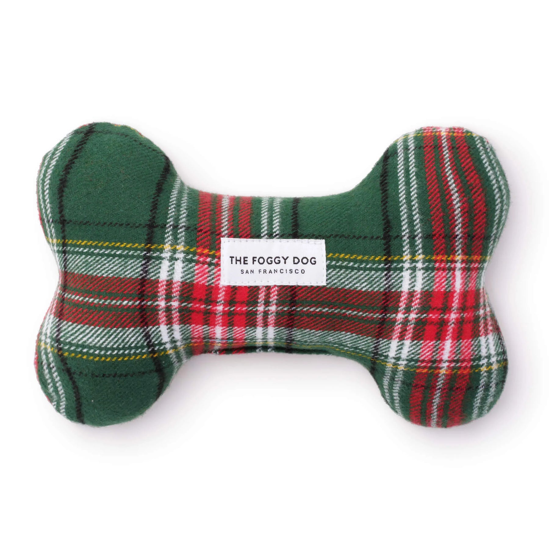 Dog Toy Holly Jolly Plaid