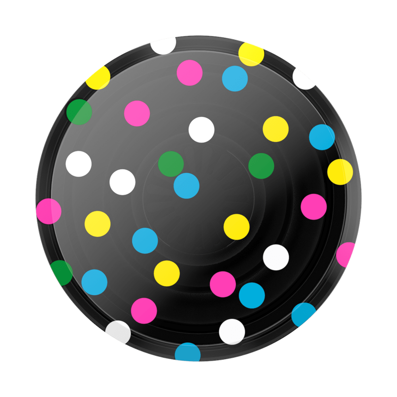 Pop Grip Translucent Black Disco Dots