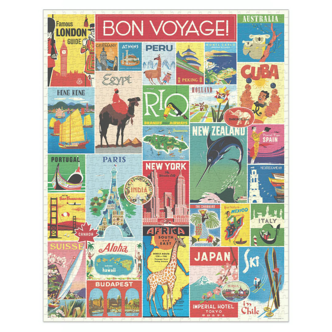 Cavallini & Co. - Puzzle Vintage Travel