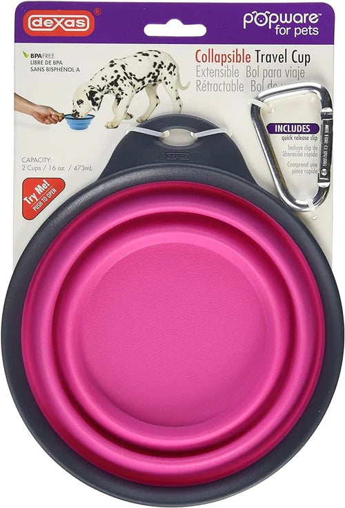 Dexas International - Collapsible Travel Cup Pro Blue