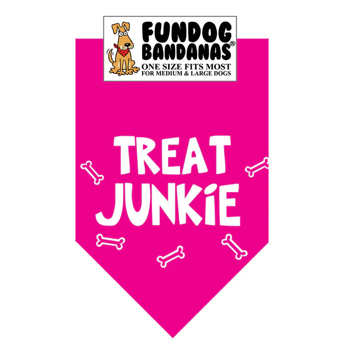 FunDog Bandanas - Dog Bandana TREAT JUNKIE