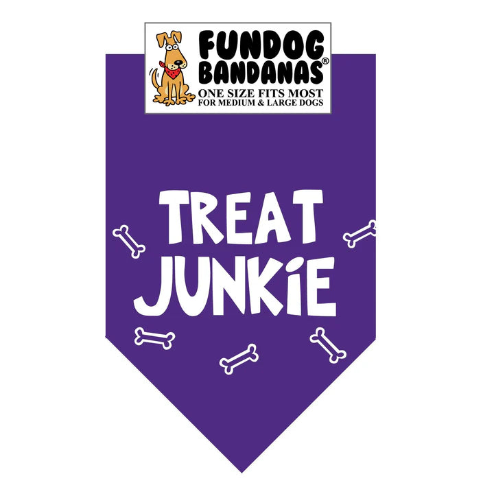 FunDog Bandanas - Dog Bandana TREAT JUNKIE