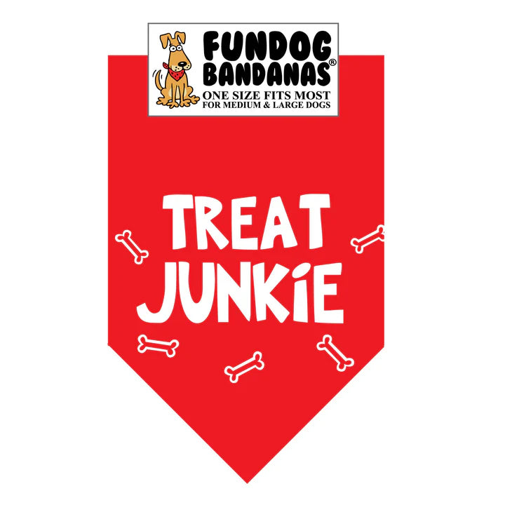 FunDog Bandanas - Dog Bandana TREAT JUNKIE