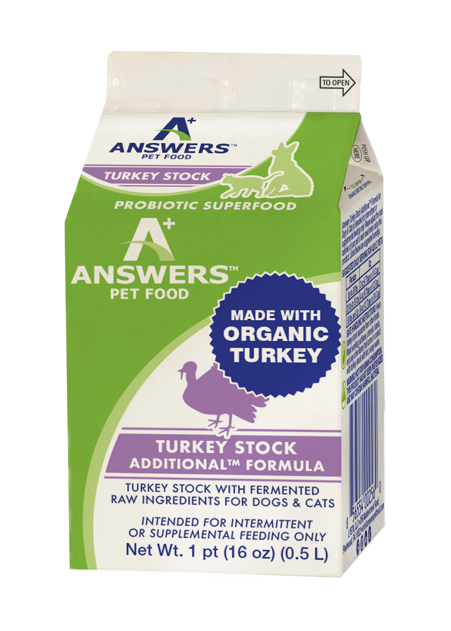 Answer - Turkey Stock with Fermented Beet Juice Dog & Cat Food