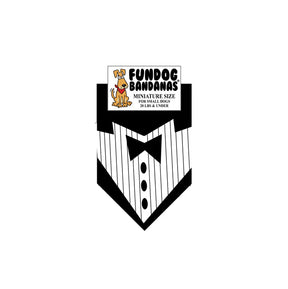 FunDog Bandanas - Dog Bandana Tuxedo With Black