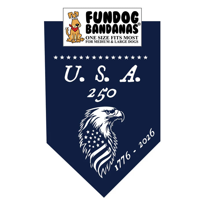 Fundog Bandanas - Dog Bandana U.S.A. 250