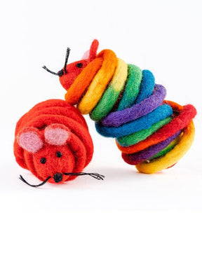 Cat in the Box - Wool Mouse Cat Toy 6 Foot Tail