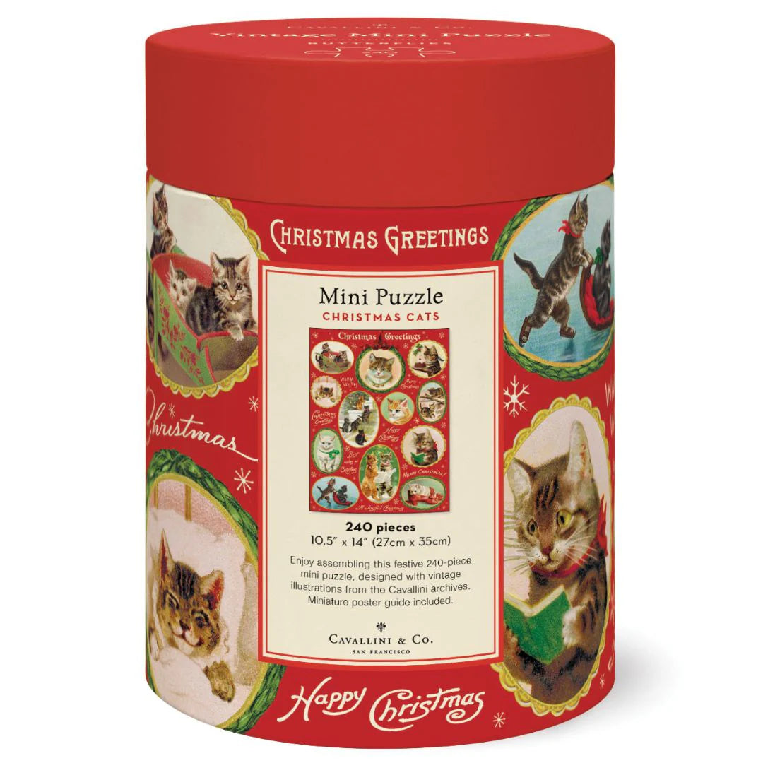 Cavallini & Co. - Puzzle Christmas Cats Mini