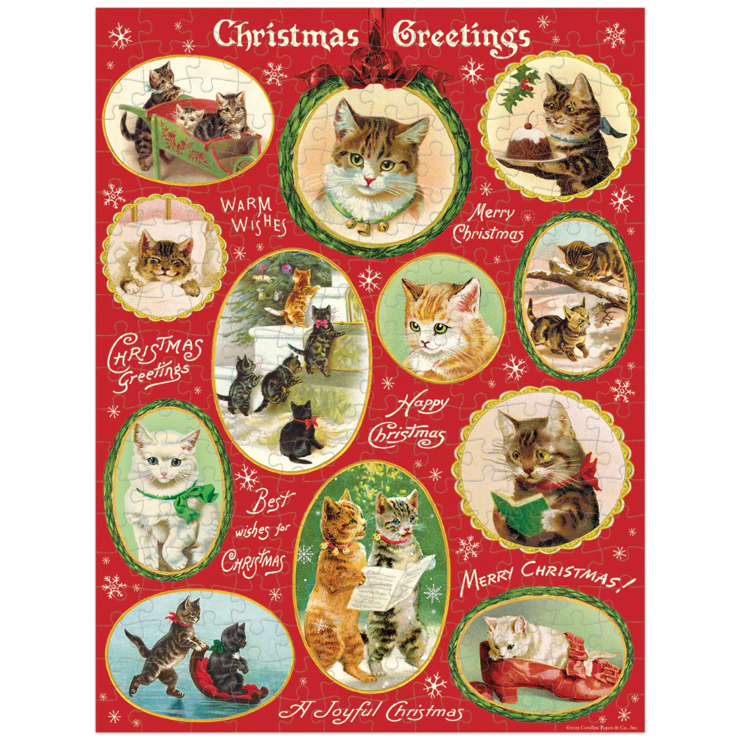 Cavallini & Co. - Puzzle Christmas Cats Mini