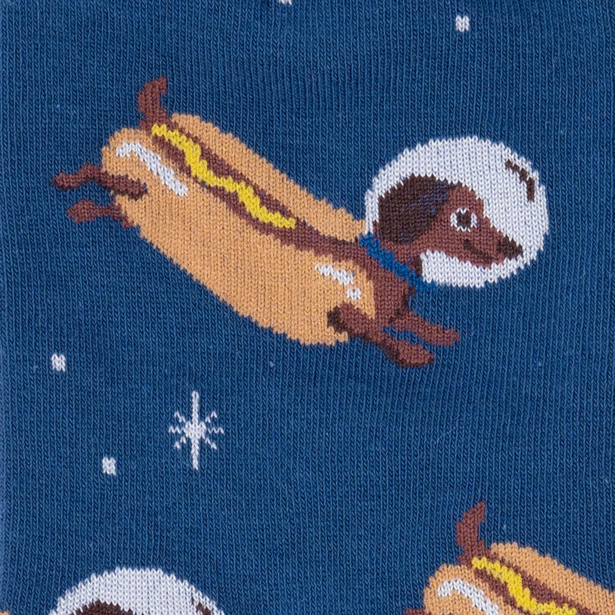 Sock It To Me - Women's Crew Sock: Weiner Dogs, In Space