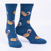 Sock It To Me - Women's Crew Sock: Weiner Dogs, In Space