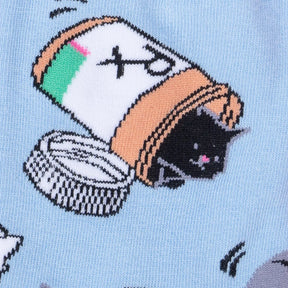 Sock It To Me - Women's Crew Sock: Purr-sciption for Happiness