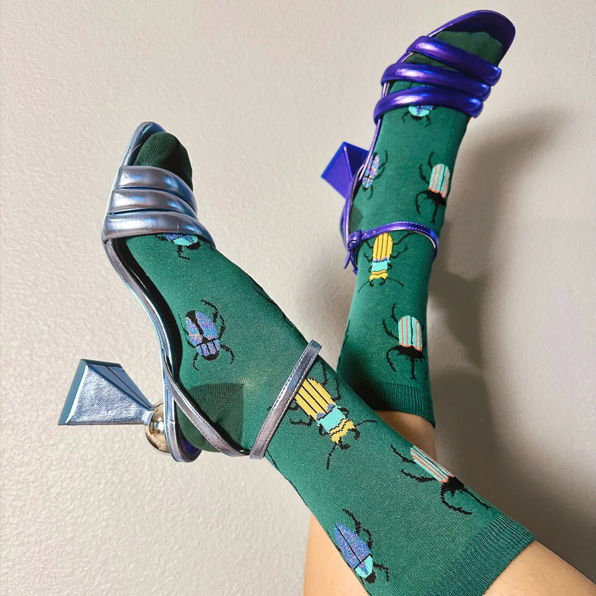 Sock It To Me - Women's Crew Sock: Beetle-Mania