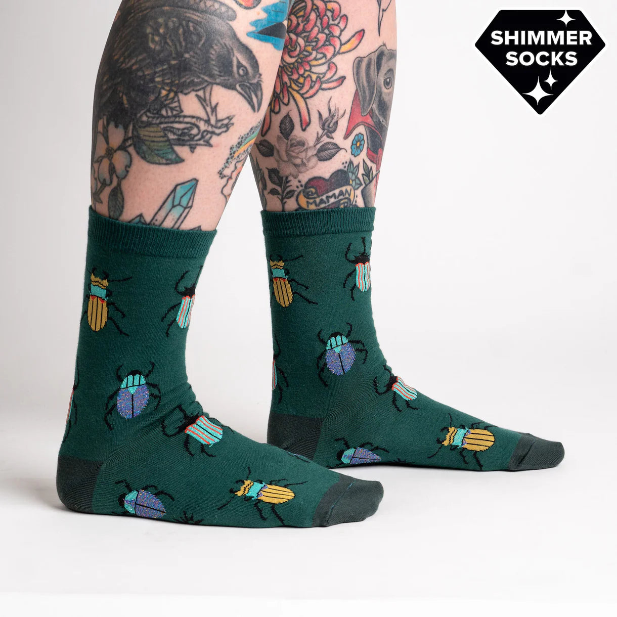 Sock It To Me - Women's Crew Sock: Beetle-Mania
