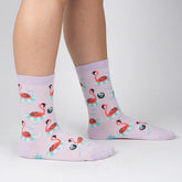 Sock It To Me - Women's Crew Sock: Party Like a Flock Star