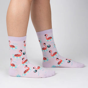 Sock It To Me - Women's Crew Sock: Party Like a Flock Star