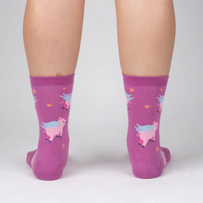 Sock It To Me - Women's Crew Sock: When Pigs Fly