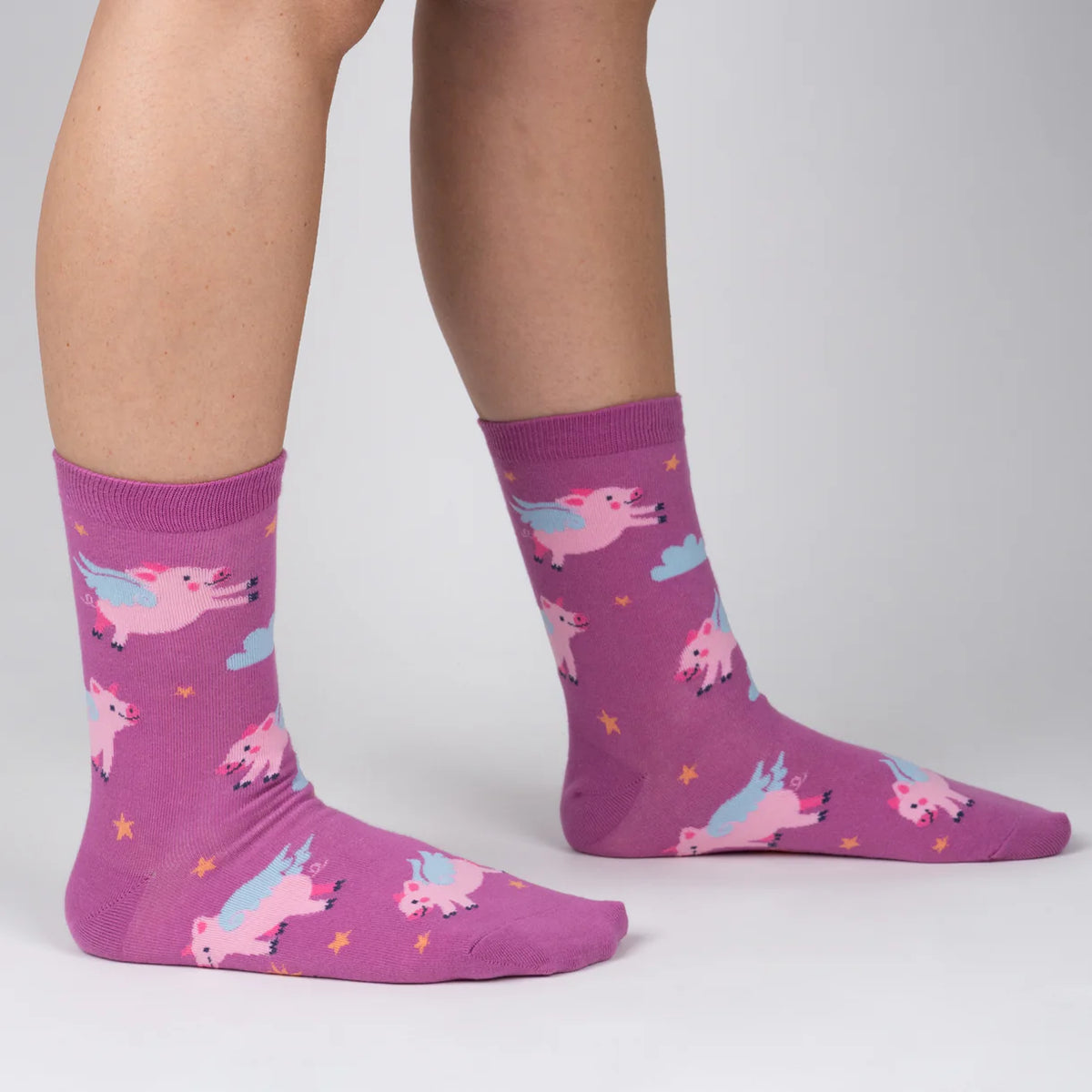 Sock It To Me - Women's Crew Sock: When Pigs Fly