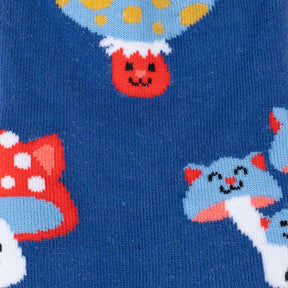 Sock It To Me - Women's Crew Sock: Mushroom Cats