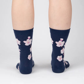 Sock It To Me - Women's Crew Sock: Cherry Blossoms
