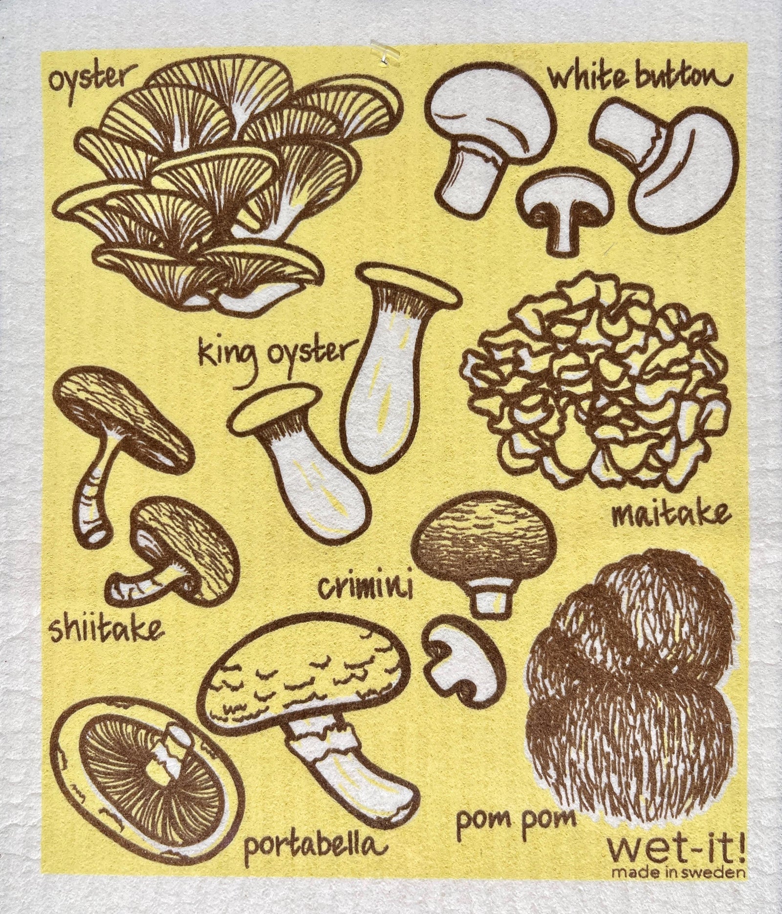 Wet-it! - Mushroom Medley Swedish Cloth