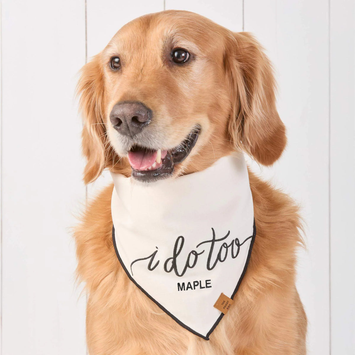 The Foggy Dog - Bandana Dog I Do Too Embroidery