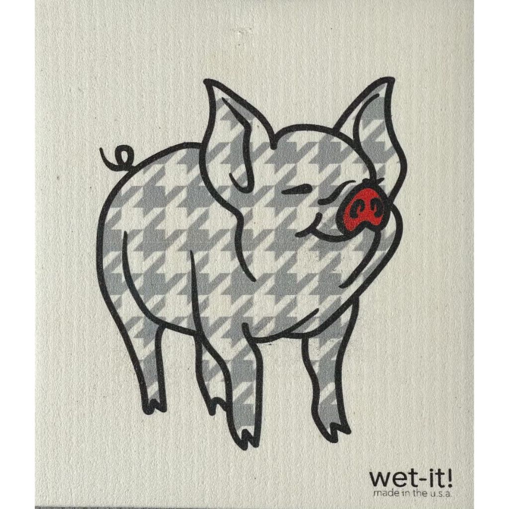 Wet-it! Houndstooth Pig Swedish Cloth