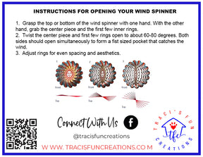 Traci's Fun Creations - Wind Spinner Eagle In Flight