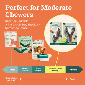 Woof Honest Chew Meaty Antler