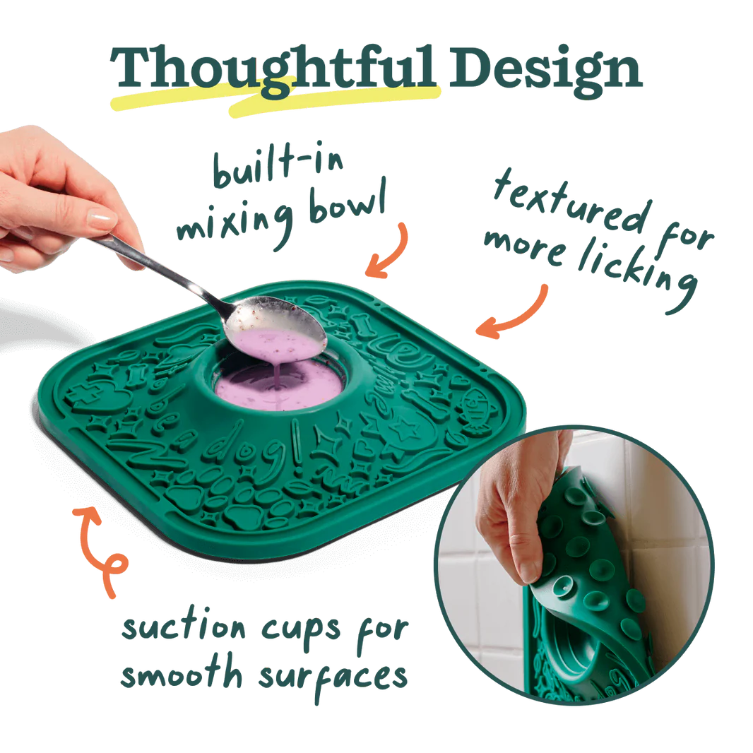 Woof Pet - Lick Mat with Suction Cups