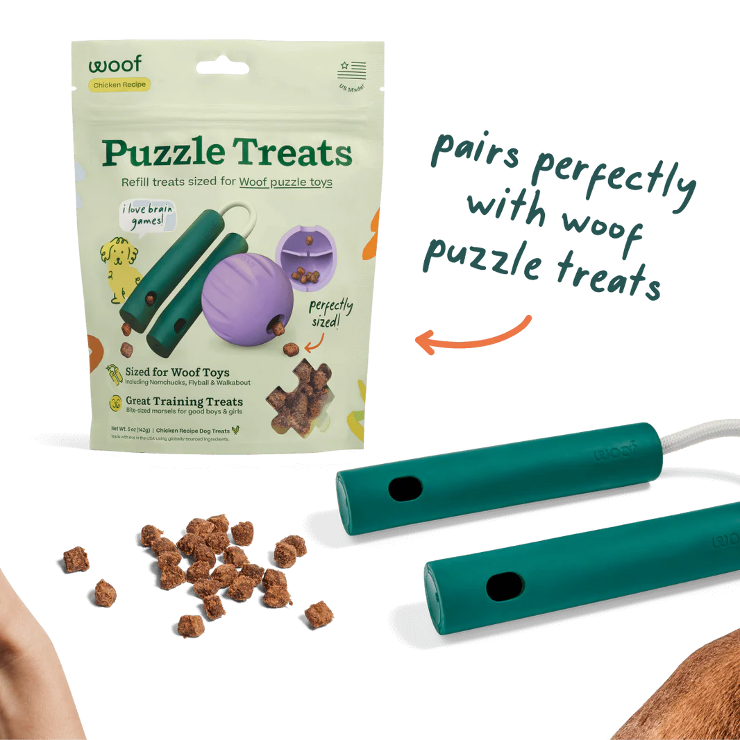 Woof Pet - Nomchucks - Rubber Treat Dispenser