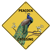 Peacock Crossing Sign by Crosswalks