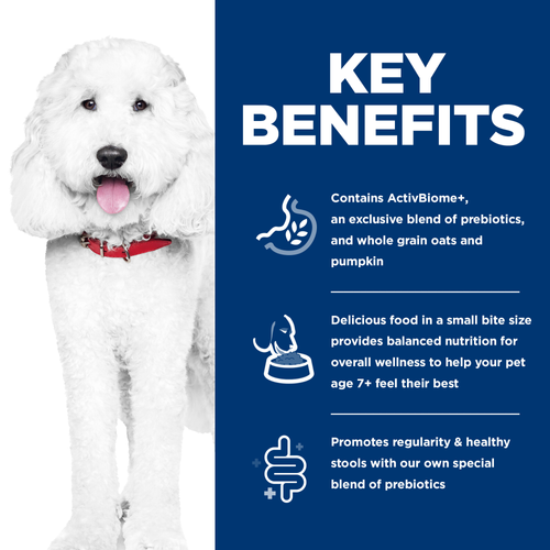 Hill's Science Diet Adult 7+ Perfect Digestion Small Bites Chicken,Oats, Rice