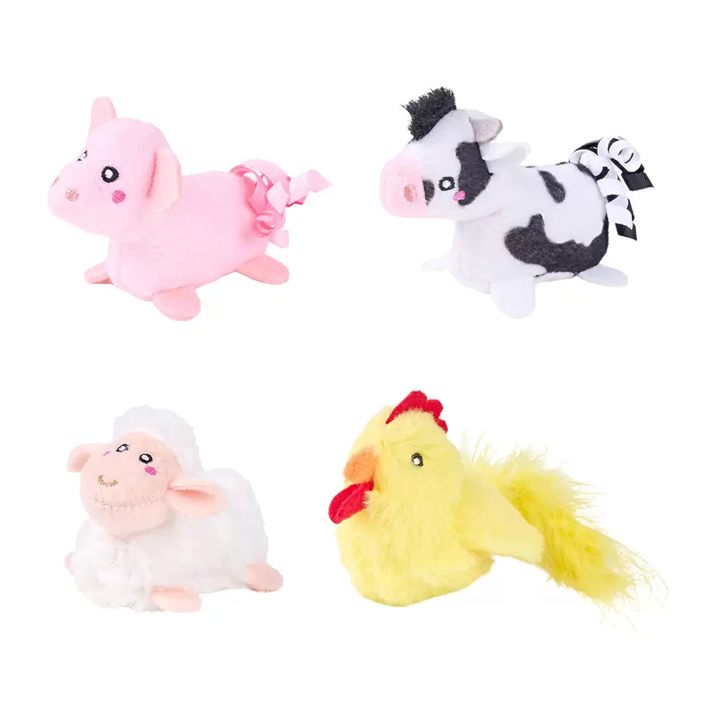 ZippyPaws - Zippyclaws 4-Pack Farm Friends