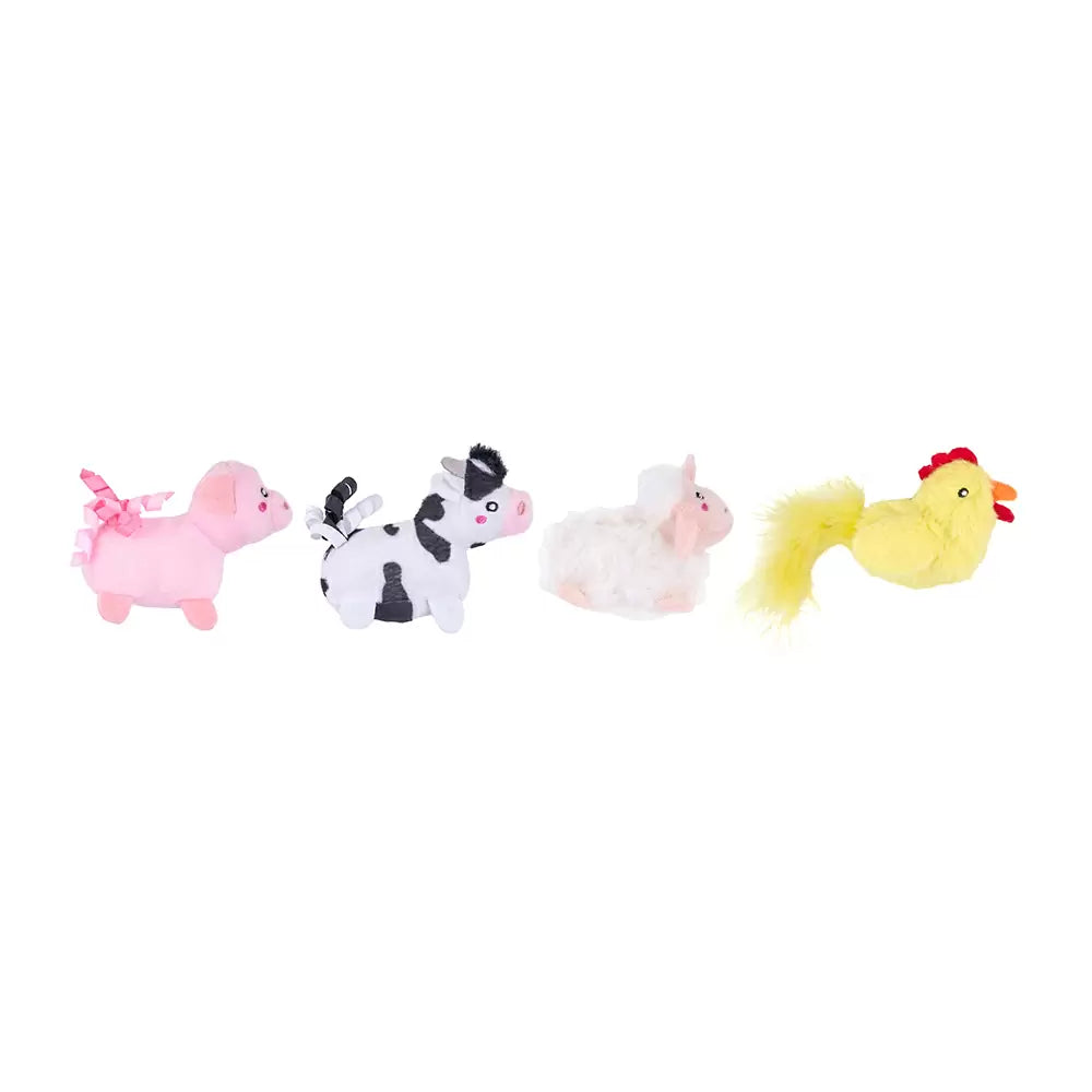 ZippyPaws - Zippyclaws 4-Pack Farm Friends