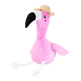 ZippyPaws - Playful Pal Freya the Flamingo Plush Dog Toy