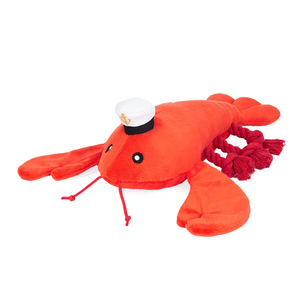 ZippyPaws - Playful Pal Luca the Lobster Plush Dog Toy