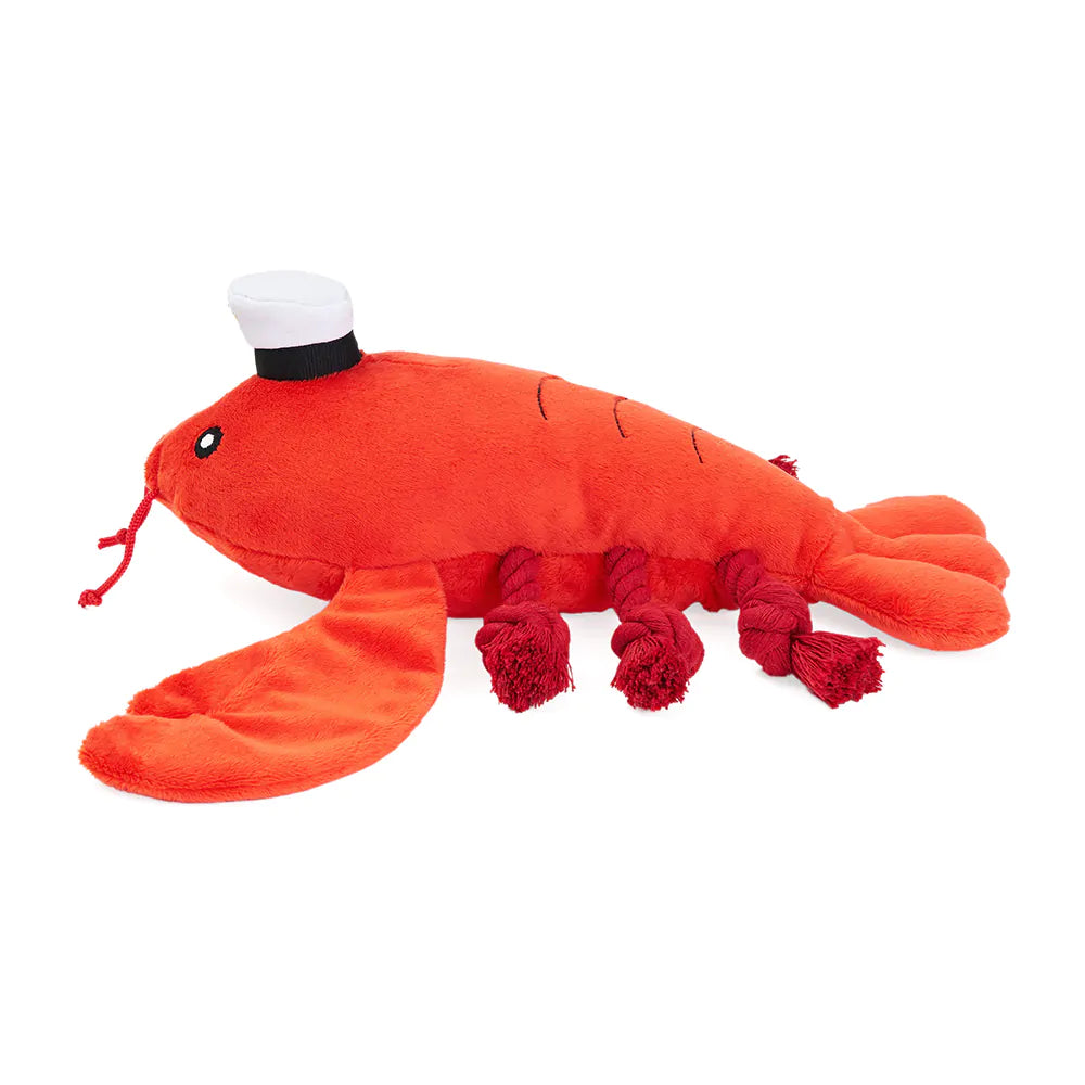 ZippyPaws - Playful Pal Luca the Lobster Plush Dog Toy