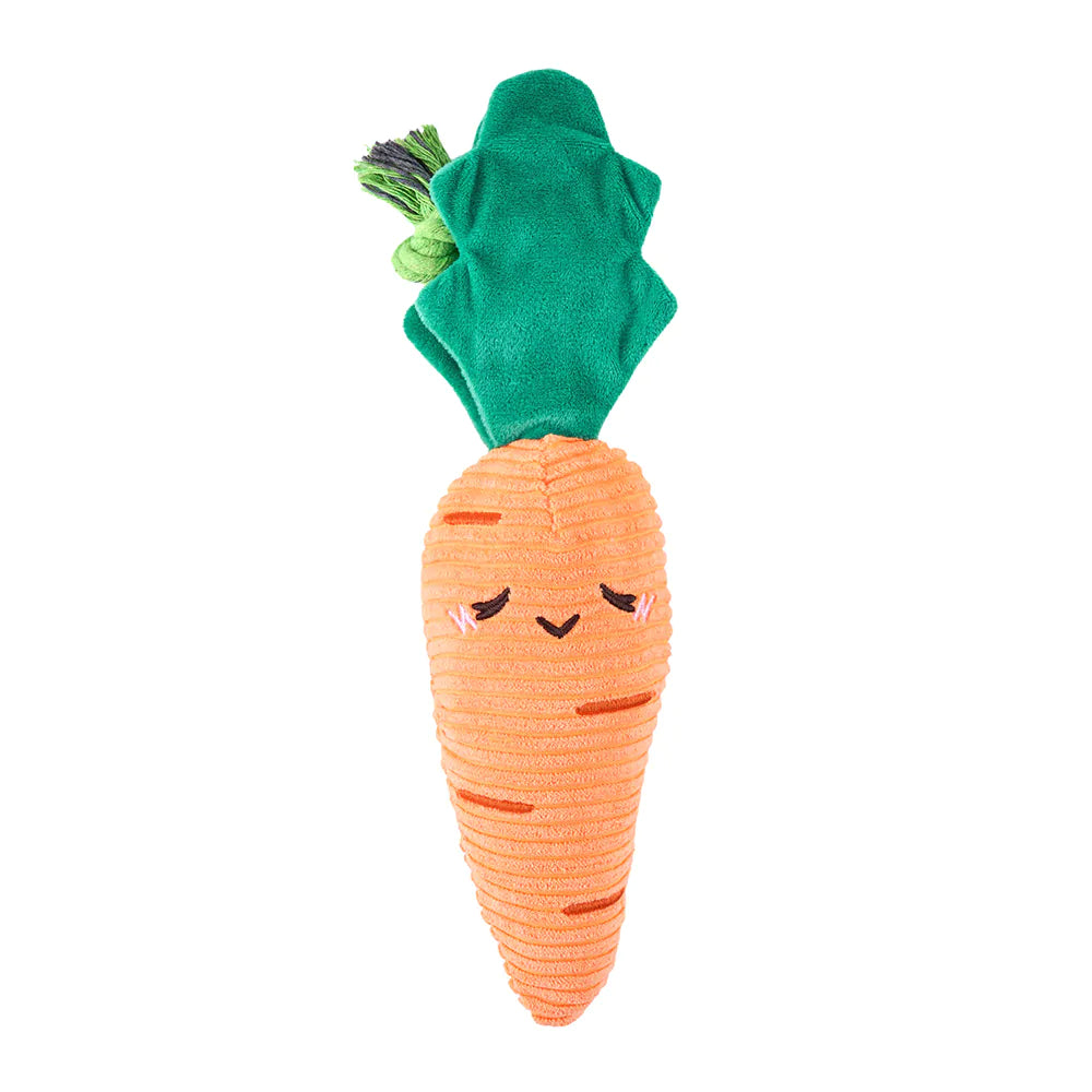 Crinkle Crops Carrot Dog Toy