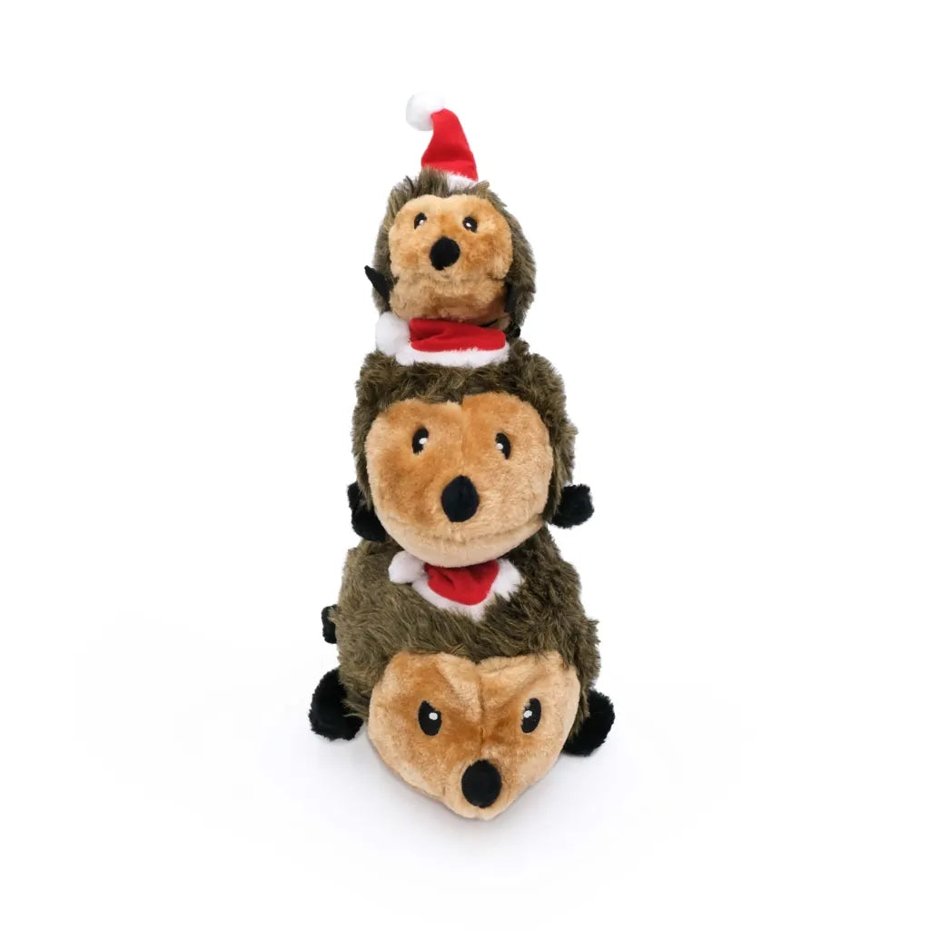 ZippyPaws - Holiday Hedgehog Dog Toy