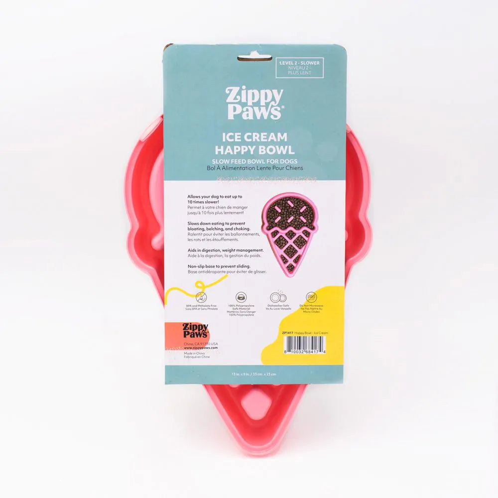 ZippyPaws - Happy Bowls Ice Cream Dog Bowl